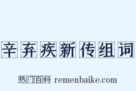 辛弃疾新传组词是什么意思的图片